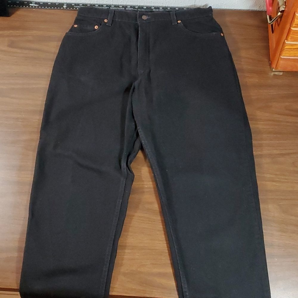 Vintage 1993 Levi’s Super Dark Black Size 16 16551-0260 High Rise Mom‎ Jeans USA